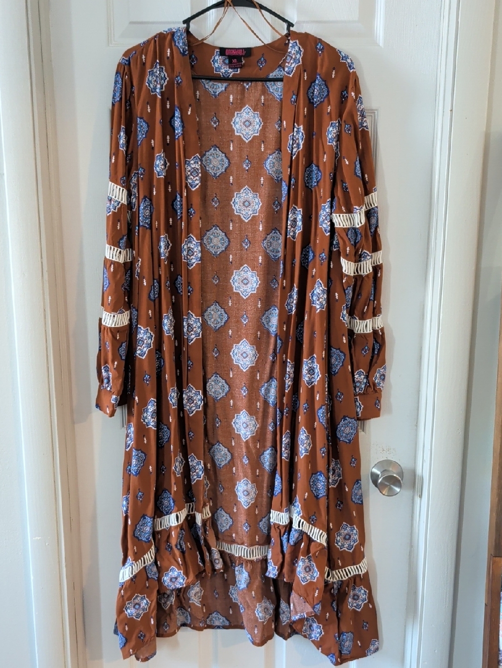 Rock & Roll Cowgirl Printed Boho Kimono